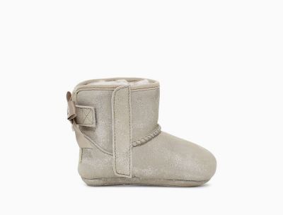 UGG Jesse Bow II Shimmer Baby Boots Goat/ Grey - AU 625OT